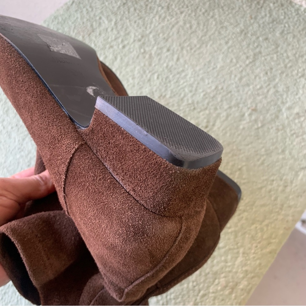 Jason Wu Dark Brown Suede Pointed Toe Ankle Booties - Picture 10 of 15